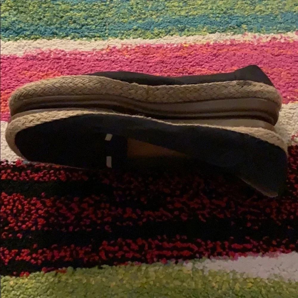 Aerosoles Black canvas espadrille slip on shoes
